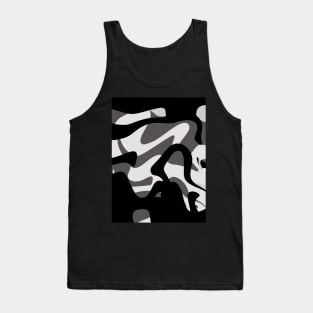 Black and White Camo Patter Tank Top